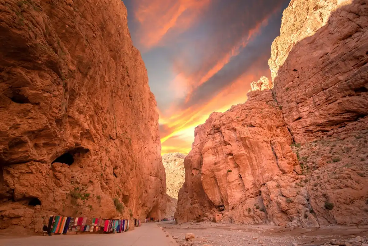 A mountain road in Morocco