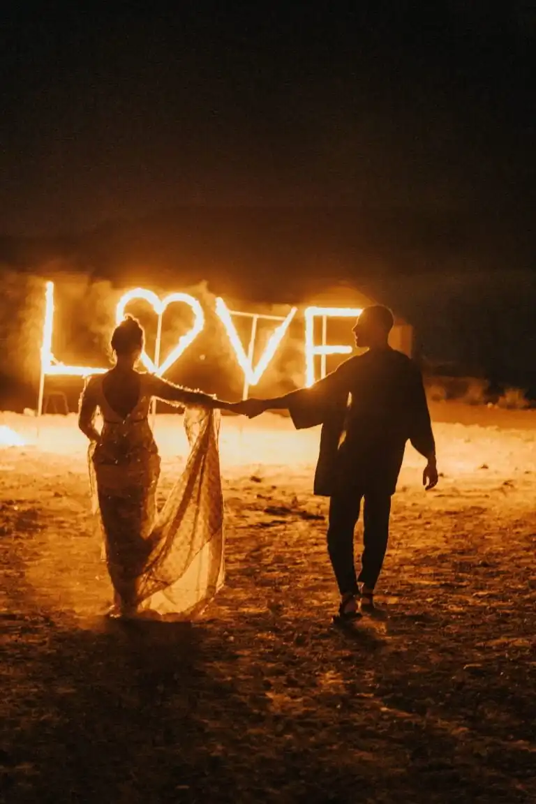 A wedding at night in Morocco